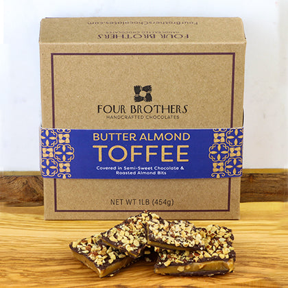 1 lb. Butter Almond Toffee Box