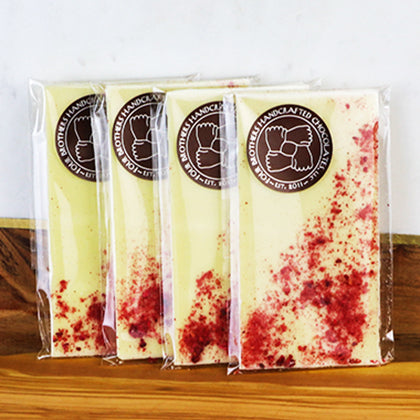 1.5 oz. Couverture White Chocolate Raspberry Bar