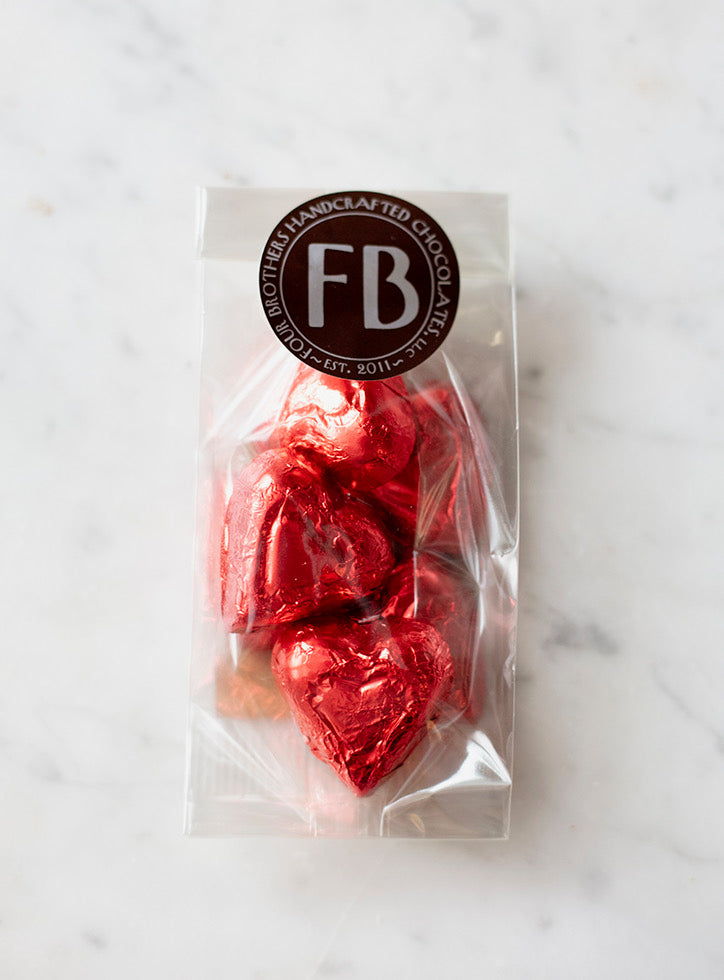 2 oz. Foiled Red Hearts